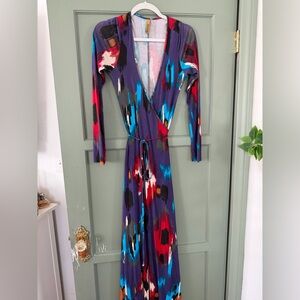 Rachel Pally Multicolor Abstract Wrap Dress